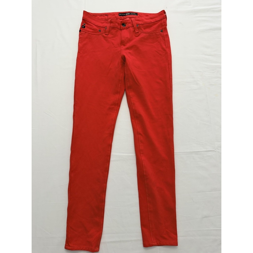 Big Star Colette‎ Jegging Leggings Womens 28 Red Mid Rise Stretch Twill Pants